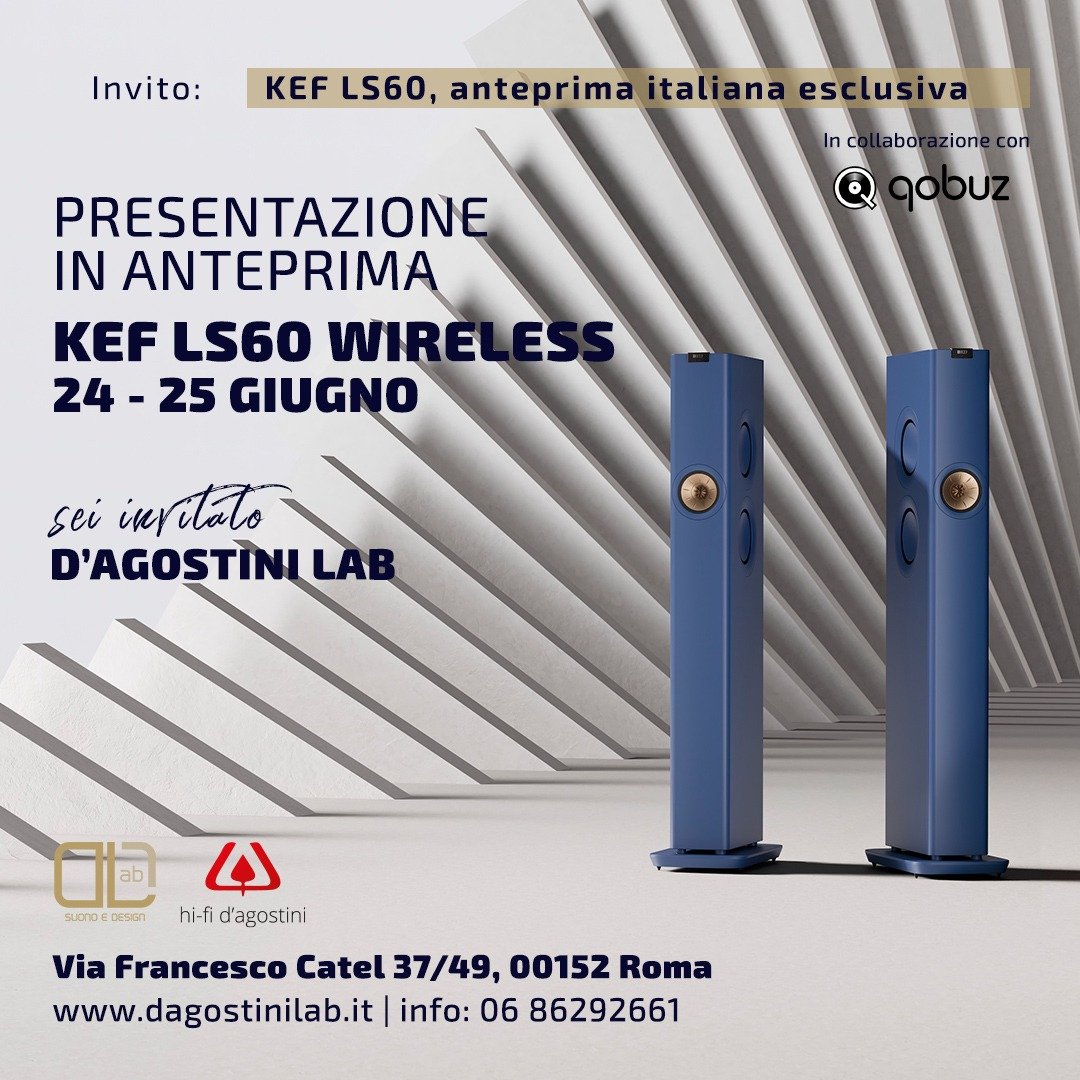 KEF LS60 Wireless a Roma, presentazione ufficiale